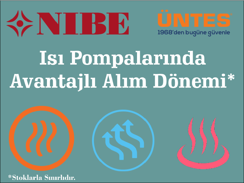 NIBE ısı pomplalarında avantajlı alım ve ödeme şartları